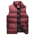 Doudoune sans manches homme - ecelen - rouge - polyester - grande taille