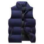 Doudoune sans manches homme ecelen - veste chaude dhiver grande taille - bleu