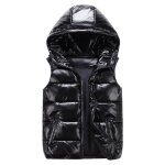 Doudoune sans manches - mobigarlan - xh588 - noir - 100% polyester - hiver chaud Doudoune sans manches - mobigarlan - xh588 - noir - 100% polyester - hiver chaud