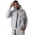 Doudoune sans manche homme - projet x paris - beige - montagne - imprim pxp