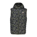 Doudoune sans manches jott pat camo - homme - marron - 100% polyamide - fermeture invisible