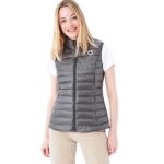 Doudoune sans manche jott - seda - gris - femme - plumes de duvet - fermeture clair