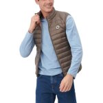 Doudoune sans manche jott - tom - marron - homme