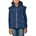 Doudoune sans manches - kaporal - mex - bleu - capuche - fermeture zipp�e