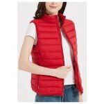 Doudoune sans manches - kebello - rouge - femme - imperm�able - coupe cintr�e