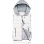 Doudoune sans manches - leoclotho - femme - capuche - blanc - 70% coton