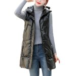 Doudoune sans manche missmao - noir - femme - léger et chaud - polyester - fermeture à glissière Doudoune sans manche missmao - noir - femme - léger et chaud - polyester - fermeture à glissière