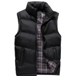 Doudoune sans manches - mobigarlan - hommes - coupe - vent - hiver chaud - noir