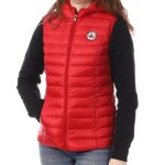 Doudoune sans manches rouge femme jott mali noos