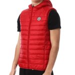 Doudoune sans manches rouge homme jott pat