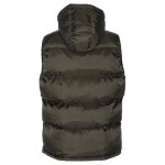 Doudoune sans manche schott - idaho2v - kaki - col  capuche - poches zippes