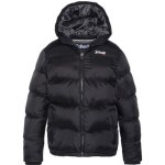 Doudoune enfant schott utah2b - noir - capuche fixe - fermeture zippe