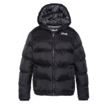 Doudoune enfant schott utah2b - noir - capuche fixe - fermeture zipp�e - poches