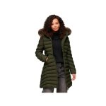 Manteau superdry femme fuji vert polyester