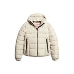 Doudoune superdry femme spirit beige synthtique