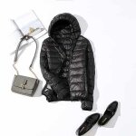 Doudoune ultralgre en duvet de canard blanc pour femme - ecelen - slim - coupe - vent - automne - hiver ...