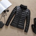 Doudoune ultralgre en duvet de canard blanc pour femme vtement dextrieur slim court automne - hiver ...