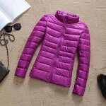 Doudoune ultralgre en duvet de canard blanc pour femme vtement dextrieur slim court automne - hiver ...