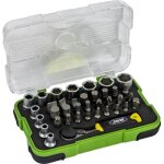 Douilles et embouts - jbm - coffret 1 / 4 - 37 pices - mini cliquet 80 mm - douilles 4  13 mm