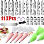 Douilles ptisserie 113pcs poche douilles patisserie diy kits en inoxydable pour dcoration de gteaux ...