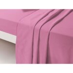 Drap plat - dp134 - rose - 180 cm x 290 cm - 100 % coton - lavable en machine � 60�