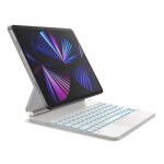 �tui clavier - dracool - ipad air 13 (m2) 2024 - ipad pro 129 - pav� tactile - r�tro�clair�
