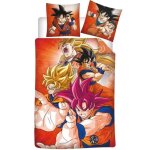 Dragon ball z - parure de lit enfant manga housse de couette 140x200 cm une taie d?oreiller 63x63 cm
