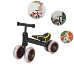 Draisienne � 4 roues pour enfants 10 mois ? 3 ans - noir - willonin - v�hicule v�lo d�quilibre sans p�dales ...