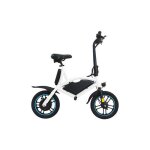 Draisienne �lectrique - flyblade - c147 - 14 - 350 w - autonomie 25 km - support de t�l�phone - blanc ...