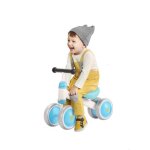 Draisienne enfants - mengda - v�lo b�b� - 10 - 36 mois - 4 roues - bleu