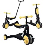 Looping scootizz draisienne evolutive 5 en 1 tricycle trottinette yellow