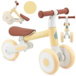 Draisienne tricycle - momi - dex - l�ger - pliable - 2 hauteurs de selle - jaune