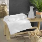 Drap de bain tendresse 90x150cm blanc