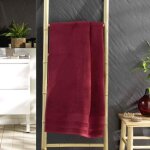 Drap de douche tendresse 70x130cm rubis