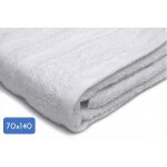 Drap de douche uni le temps dun bain - 70x140cm - 100% coton - blanc