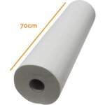 Drap dexamen blanc 70cm x 42m - 34g / m2 double épaisseur aspect gaufré 100% pure ouate - vivezen Drap dexamen blanc 70cm x 42m - 34g / m2 double épaisseur aspect gaufré 100% pure ouate - vivezen
