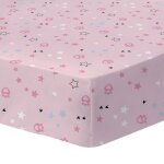 Drap housse enfant imprimé 100% coton - gabby et la maison magique hearts - rose - 90x190cm Drap housse enfant imprimé 100% coton - gabby et la maison magique hearts - rose - 90x190cm
