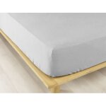 Drap housse 140x190 + 30 cm flanelle de coton brume