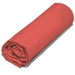 Drap housse 140x190 cm satin de coton sapri rouge sienne Drap housse 140x190 cm satin de coton sapri rouge sienne