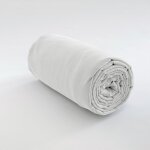 Drap housse - les ateliers du linge - 140 x 190 cm - 100% coton - bonnet 35 cm - couleur blanc Drap housse - les ateliers du linge - 140 x 190 cm - 100% coton - bonnet 35 cm - couleur blanc