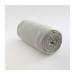 Drap housse - les ateliers du linge - galet - 100% coton - 180x200 cm - bonnet 35 cm