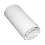 Drap housse bb 100% coton blanc 60x140 - bonnet 15 cm - blanc - fabriqu en france - terre de nuit