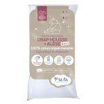 Drap housse bb + alse 2 en 1 coton impermable blanc 60x120 cm - ptit lit