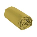 Drap housse en coton linette 140x190cm jaune
