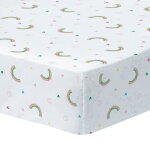 Drap housse enfant imprim� 100% coton - gabby et la maison magique garden - blanc - 90x190cm