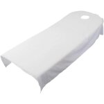 Drap - housse éponge pour table de massage. pour massage de beauté spa - avec trou - 120 x 190 cm - blanc ... Drap - housse éponge pour table de massage. pour massage de beauté spa - avec trou - 120 x 190 cm - blanc ...