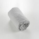 Drap housse flanelle chaude 160 x 200 cm bonnet 30 cm candice gris clair Drap housse flanelle chaude 160 x 200 cm bonnet 30 cm candice gris clair