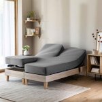 Drap housse gris souris pour lit articul� jersey extensible 2x90x200 - gris souris - terre de nuit