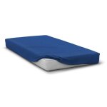 Drap housse - home linge passion - hp71763 - 90 x 190 cm + 30 cm bonnet - microfibre - 82 g - bleu