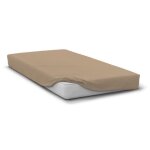 Drap housse - home linge passion - hp72125 - microfibre 82 g - 180 x 200 cm - bonnet 30 cm - beige